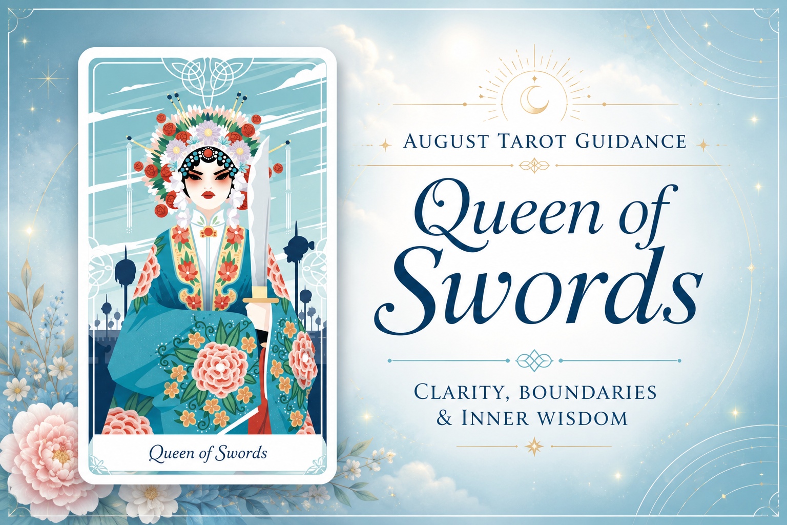 August Tarot Guidance: Queen of Swords