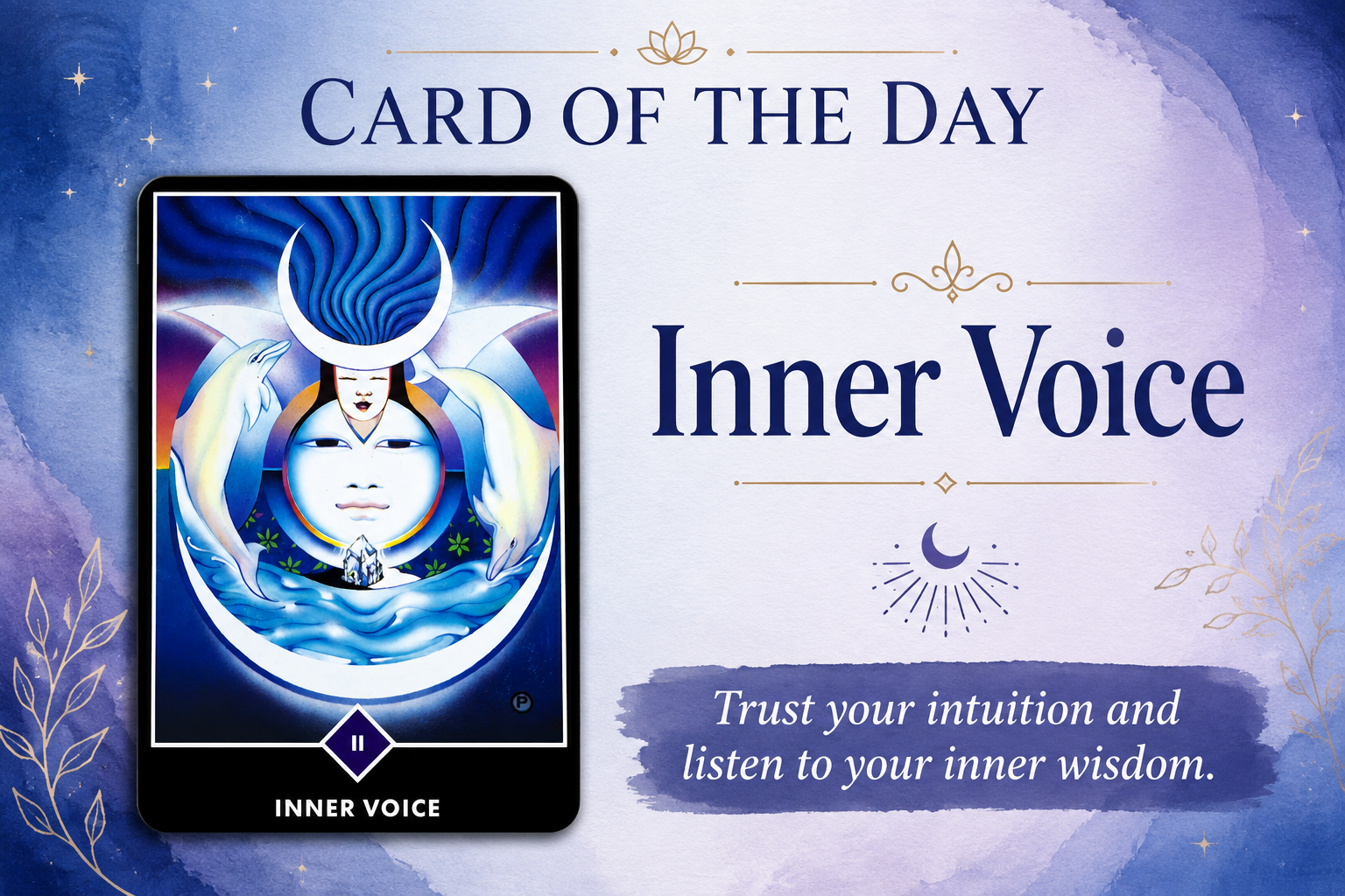 Card of the Day: Inner Voice — Osho Zen Tarot