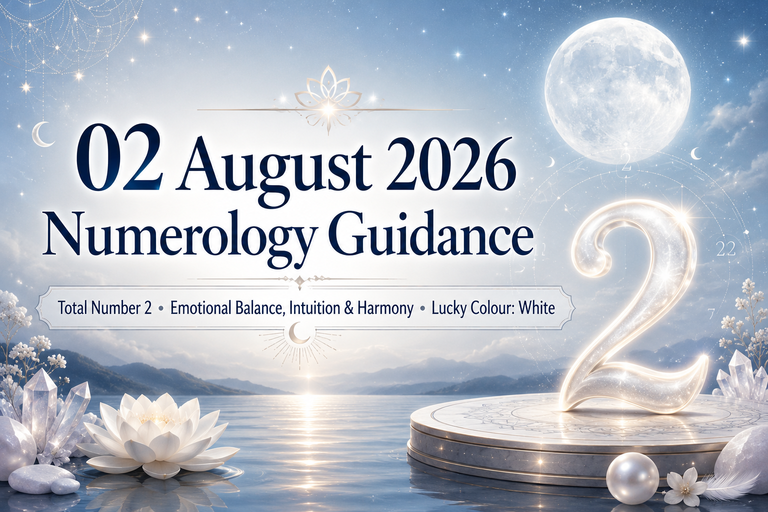 Daily Numerology Guidance for 2 August 2026: Number 2 Brings Emotional Balance, Intuition and Partnership