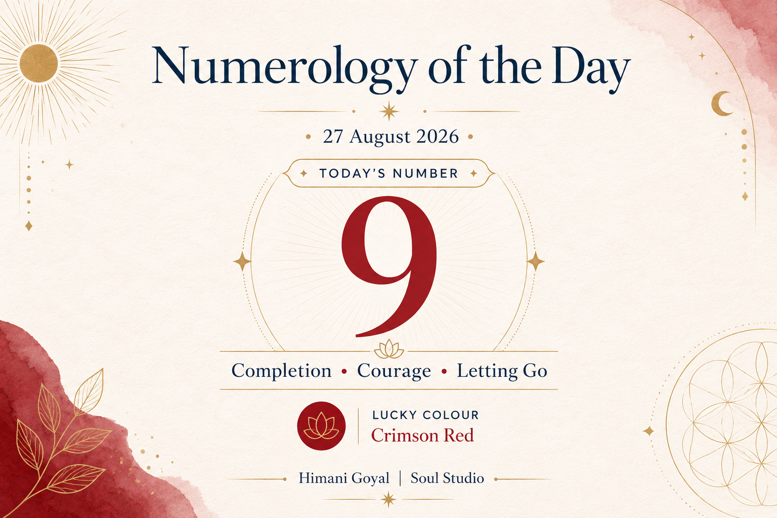 Daily Numerology Guidance – 27 August 2026