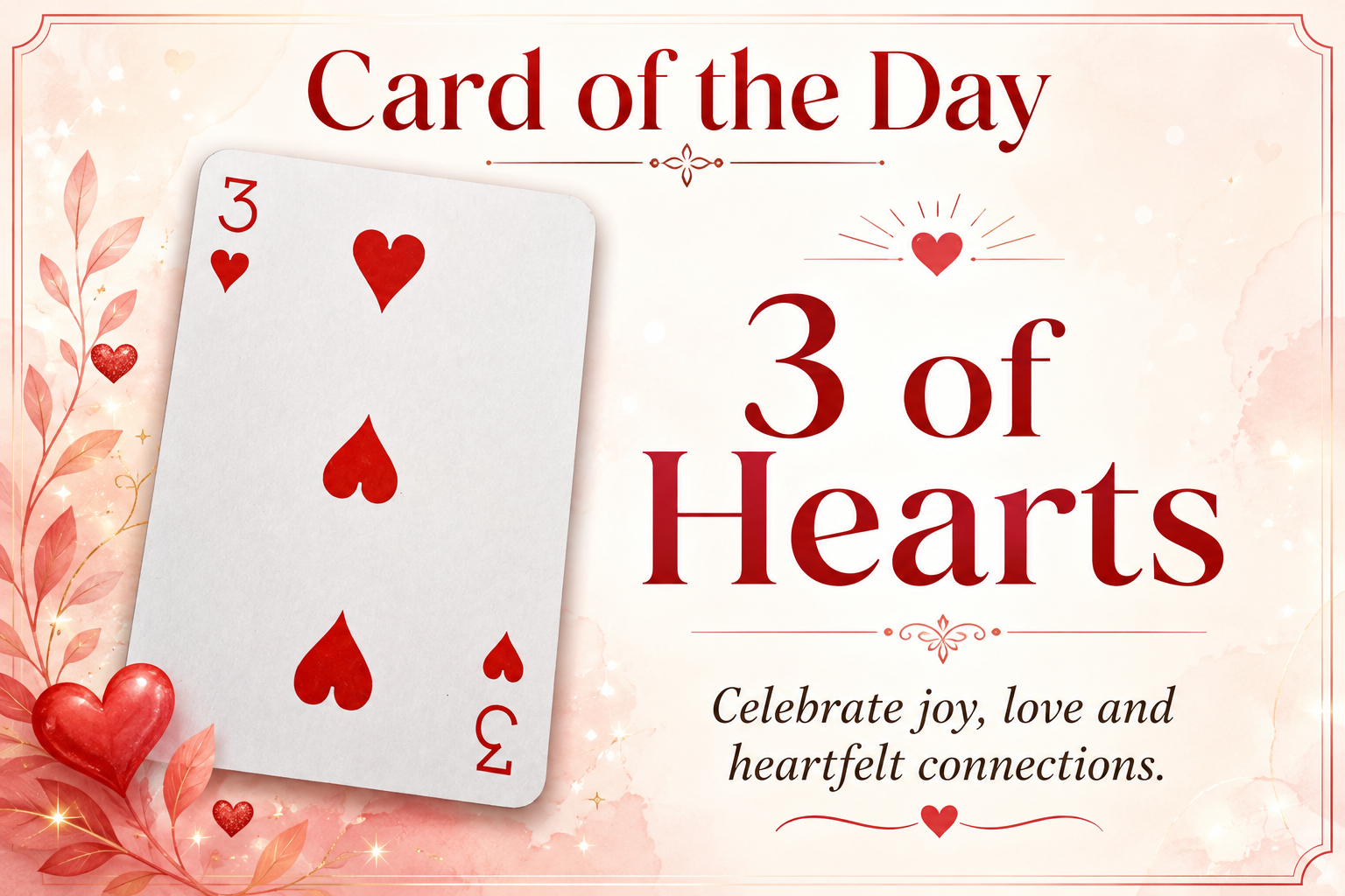 🃏 Card of the Day: 3 of Hearts
