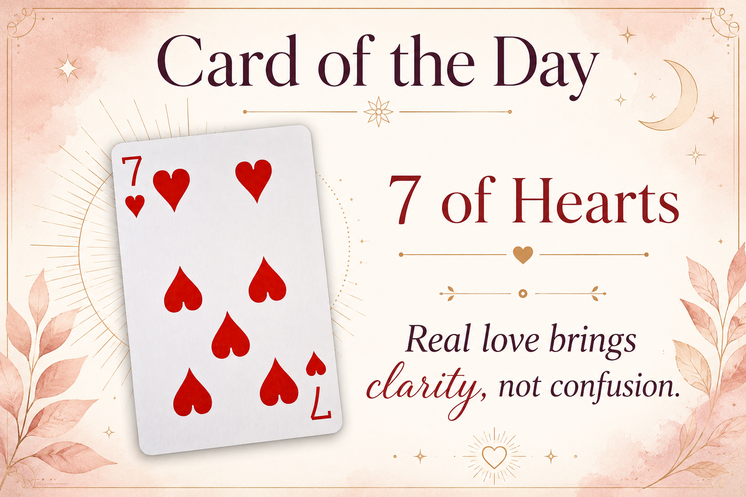 ❤️ Card of the Day: 7 of Hearts
