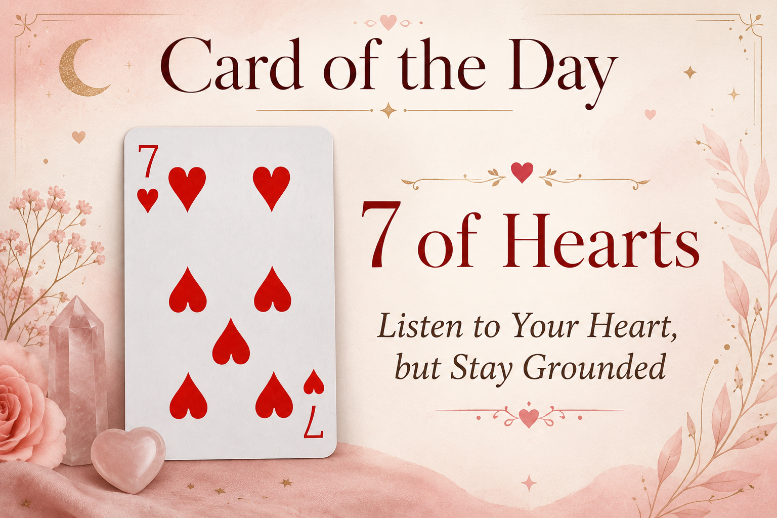 ❤️ Card of the Day: 7 of Hearts