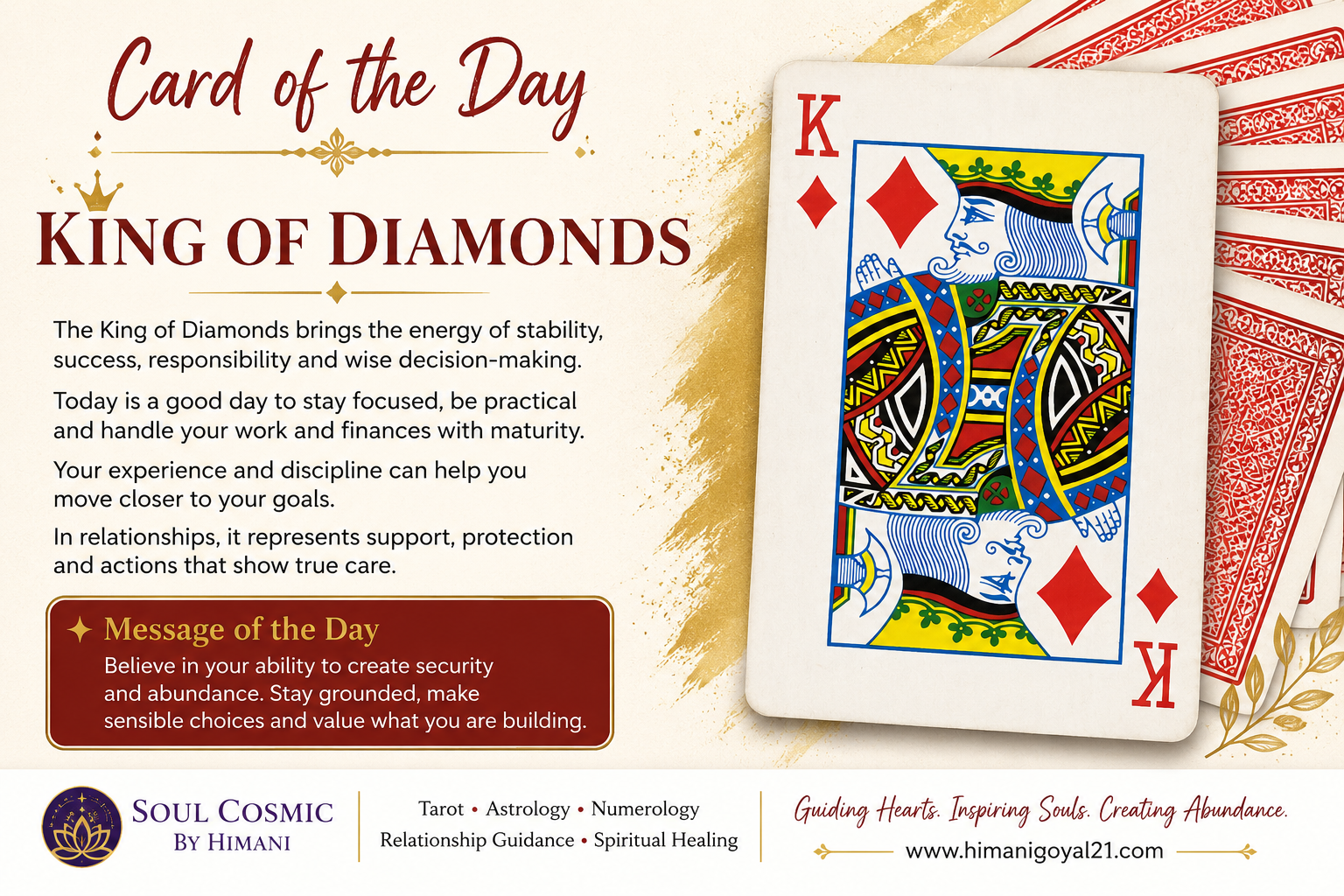 🃏 Card of the Day — King of Diamonds