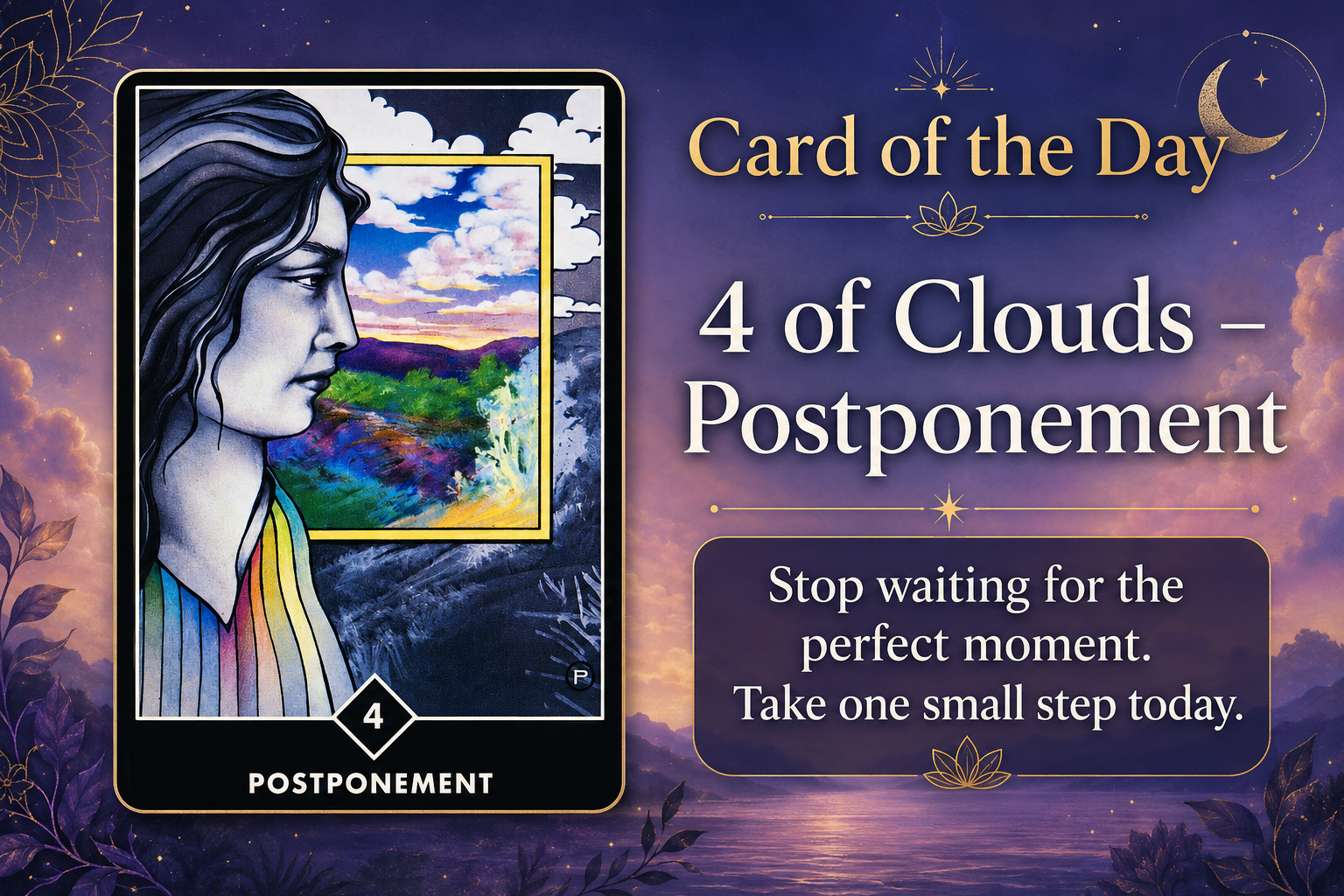 Card of the Day: 4 of Clouds — Postponement