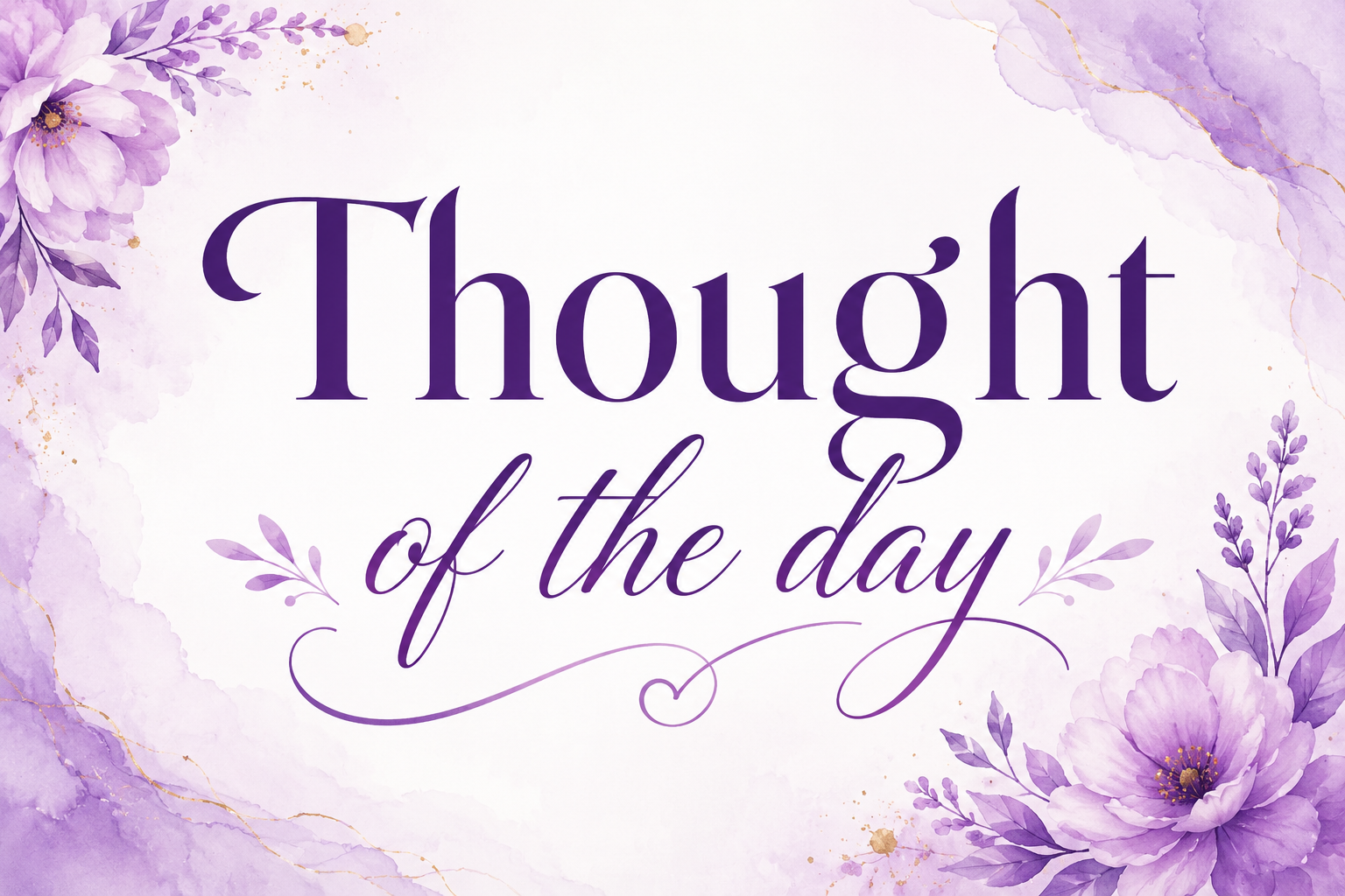 Thought of the day