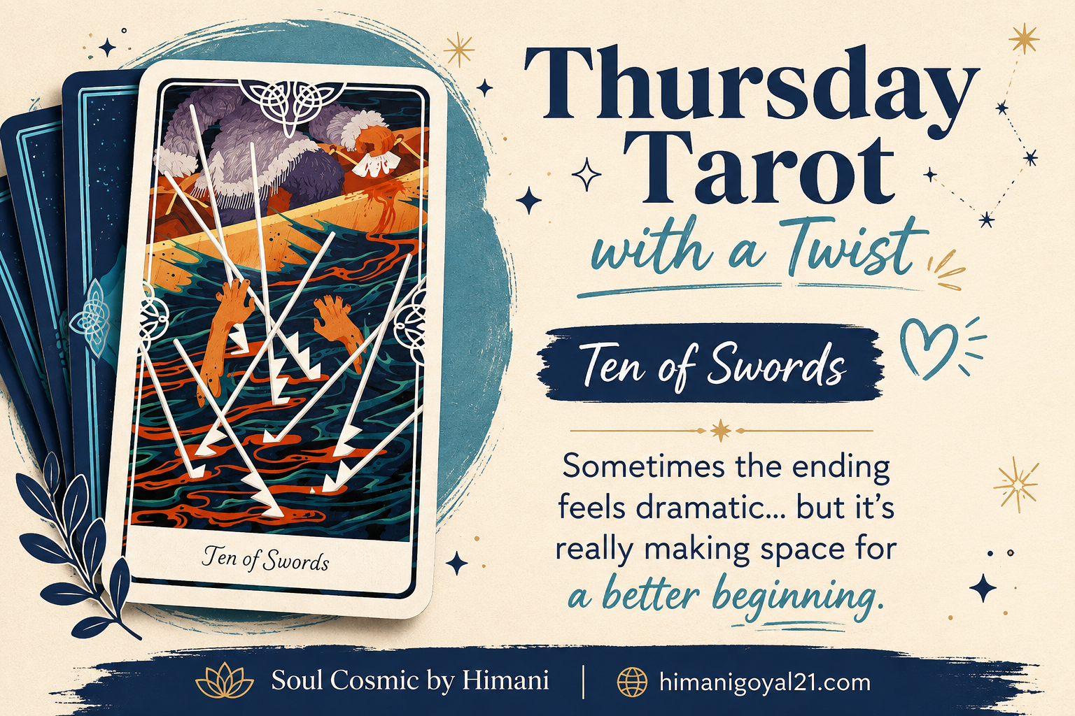 Thursday Tarot with a Twist: Ten of Swords ⚔️