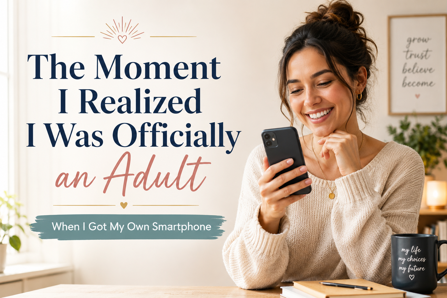 What’s a moment when you realized you were officially an adult?