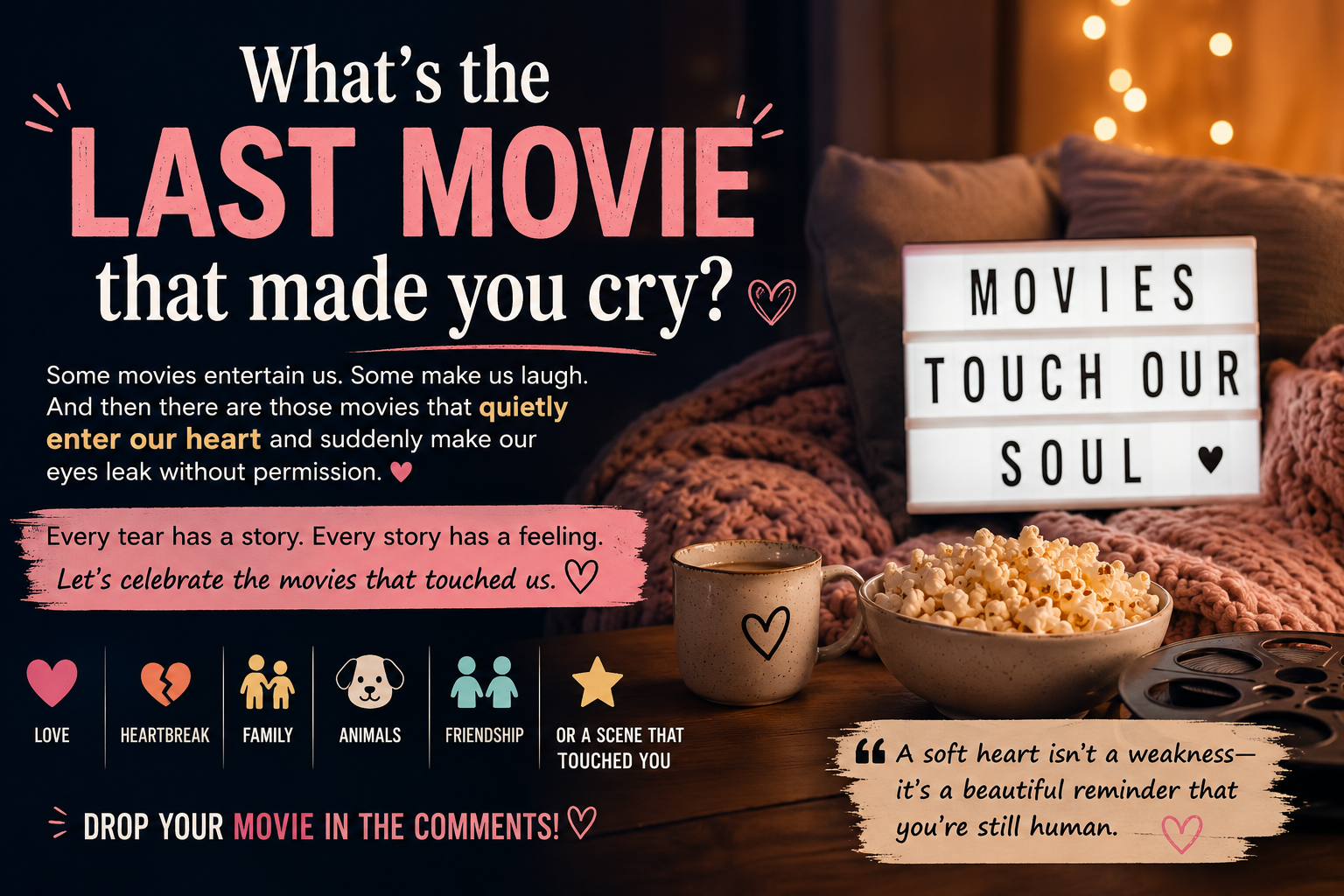 What’s the last movie that made you cry?