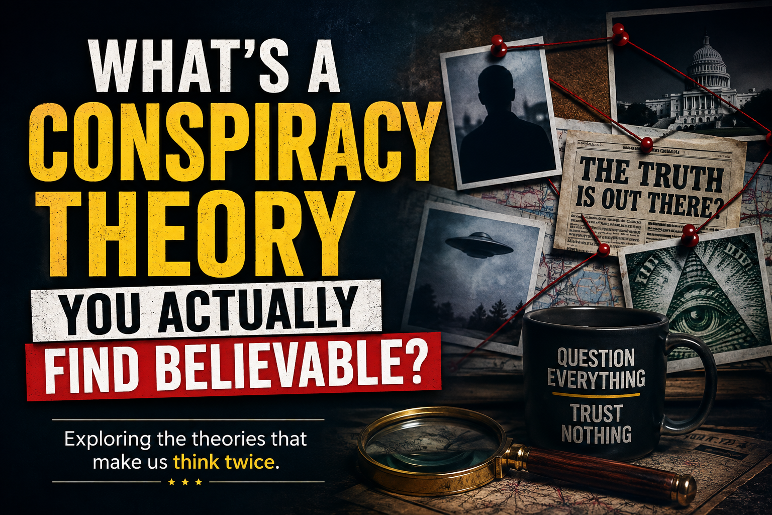 What’s a conspiracy theory you actually find believable?