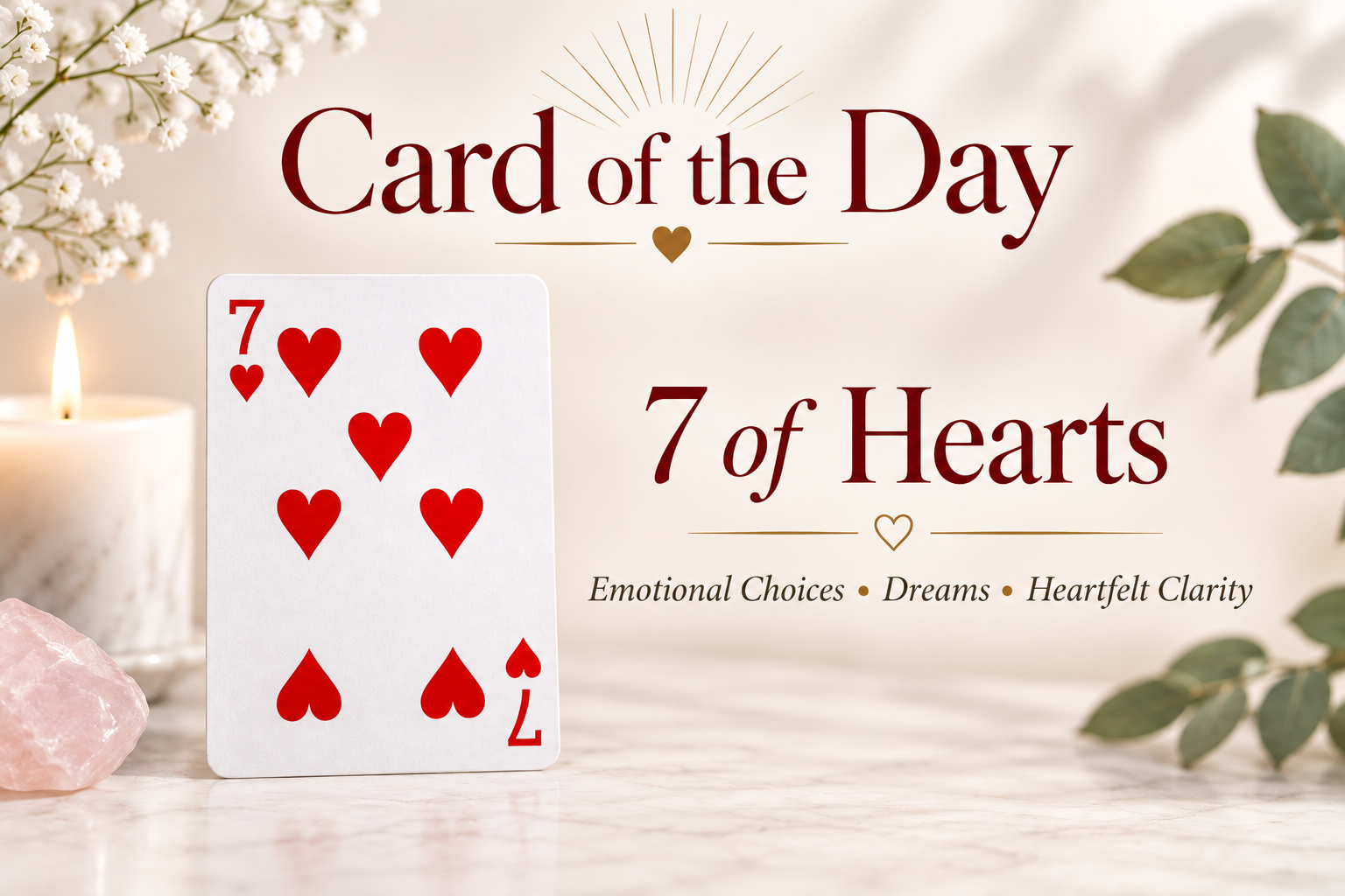 ❤️ Card of the Day – 7 of Hearts