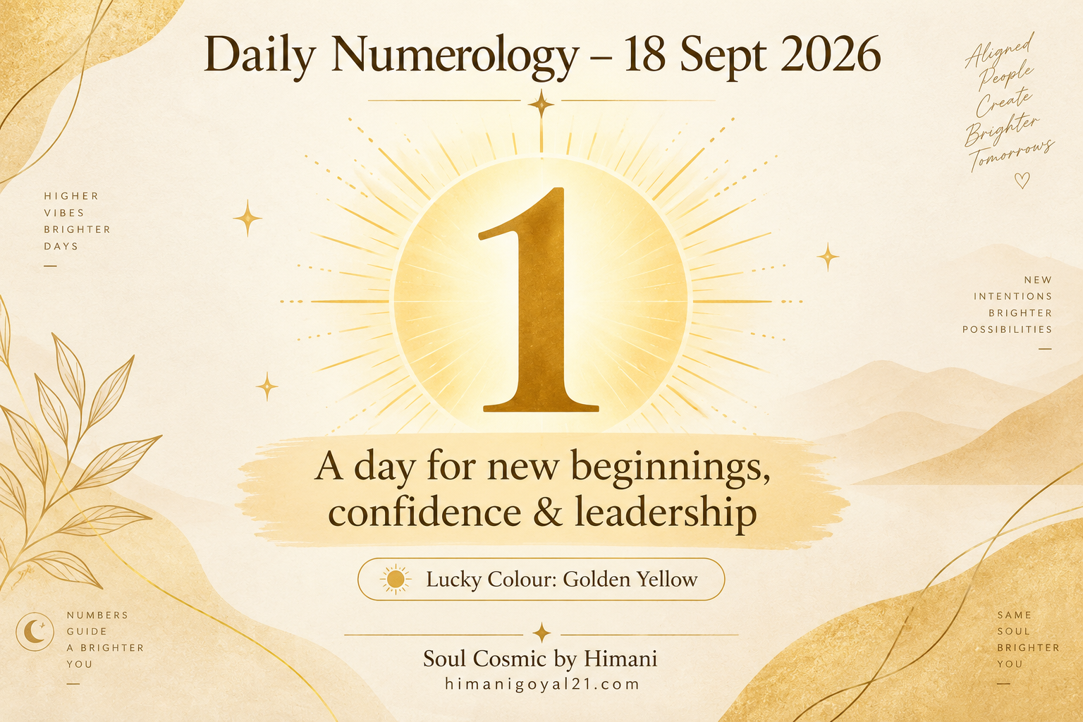Daily Numerology Forecast – 18 September 2026