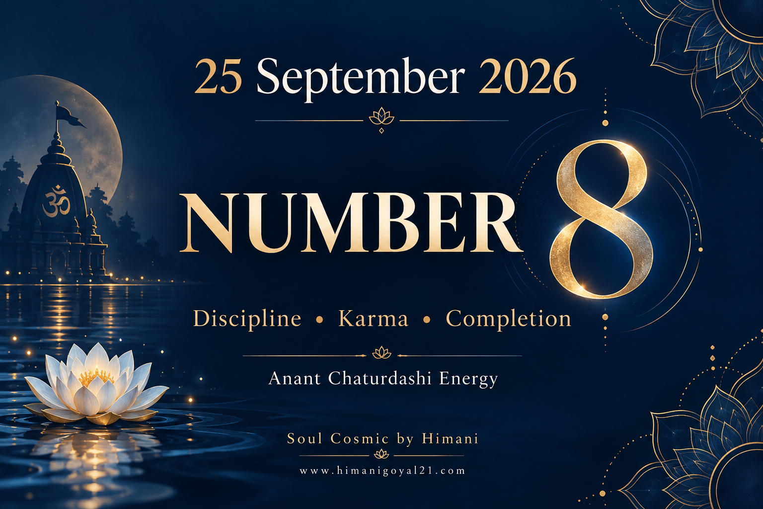 Numerology of 25.09.2026: The Powerful Energy of Number 8 on Anant Chaturdashi