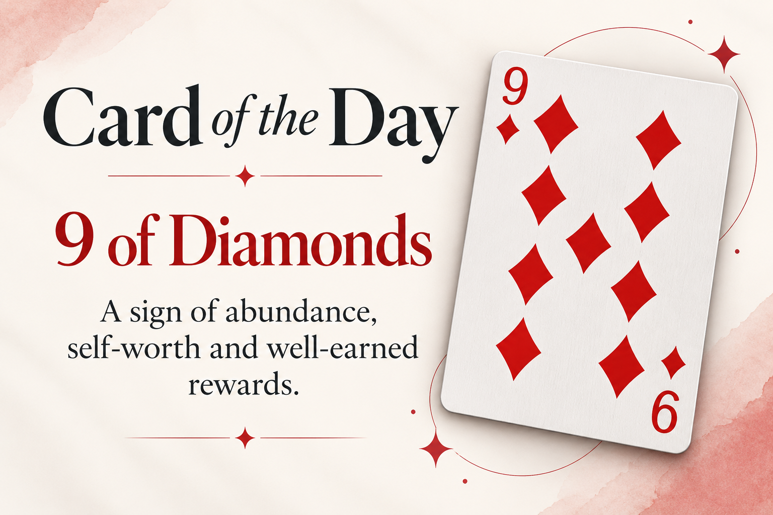 🃏 Card of the Day: 9 of Diamonds