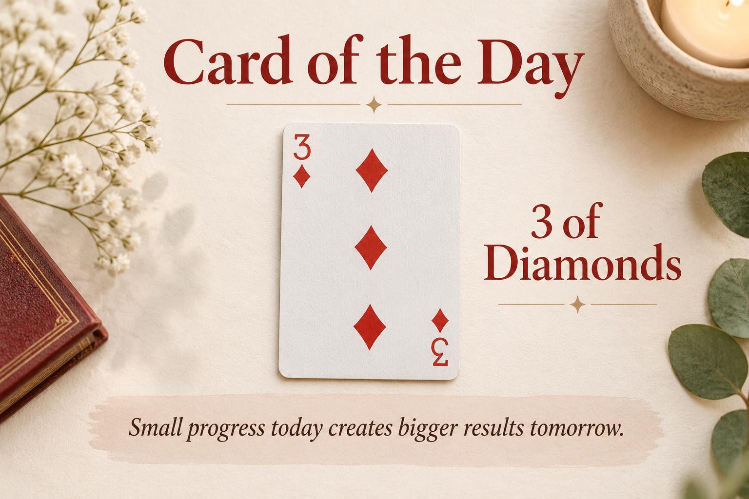 ♦️ Card of the Day: 3 of Diamonds