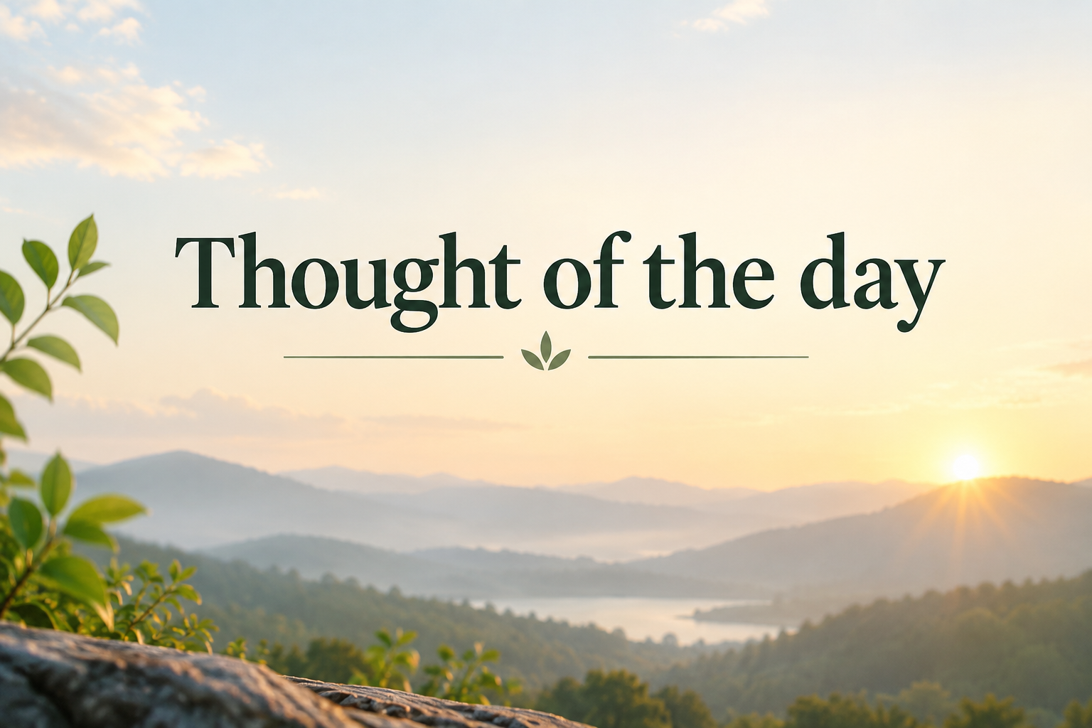 Thought of the day