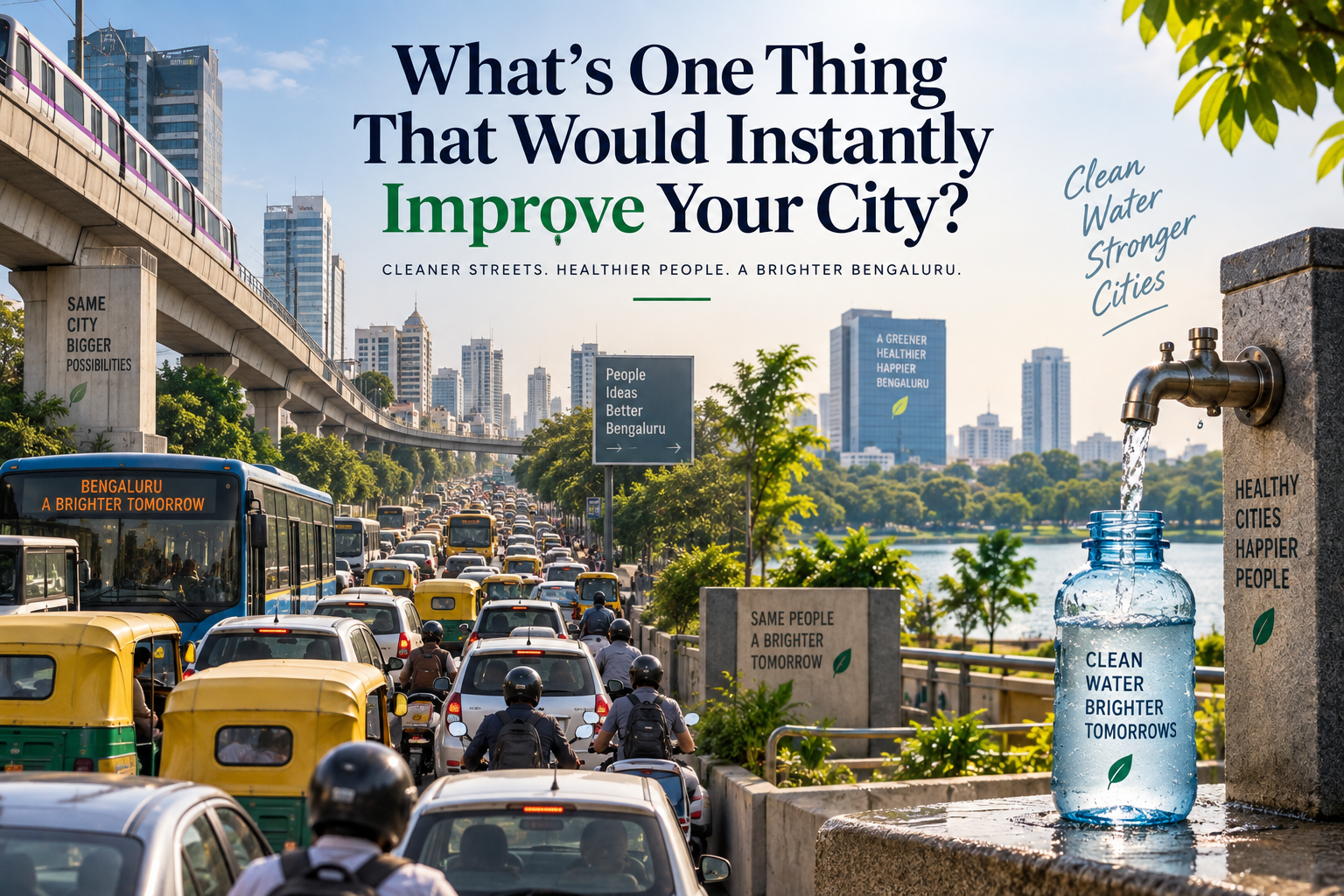 What’s one thing that would instantly improve your city?