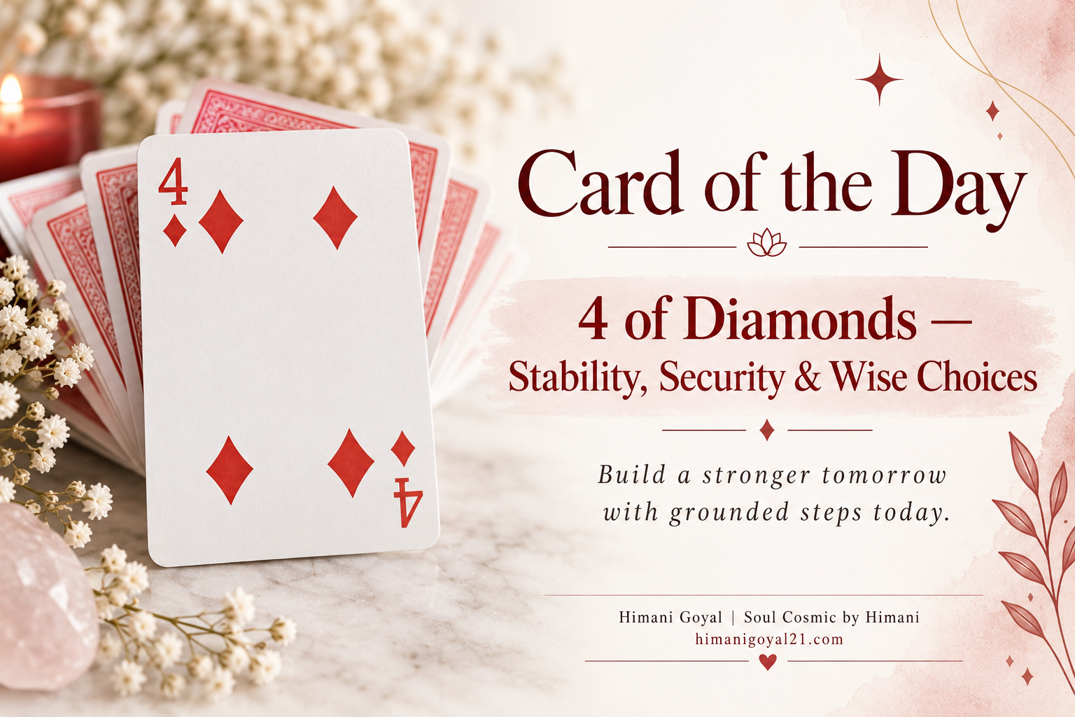 ♦️ Card of the Day – 4 of Diamonds