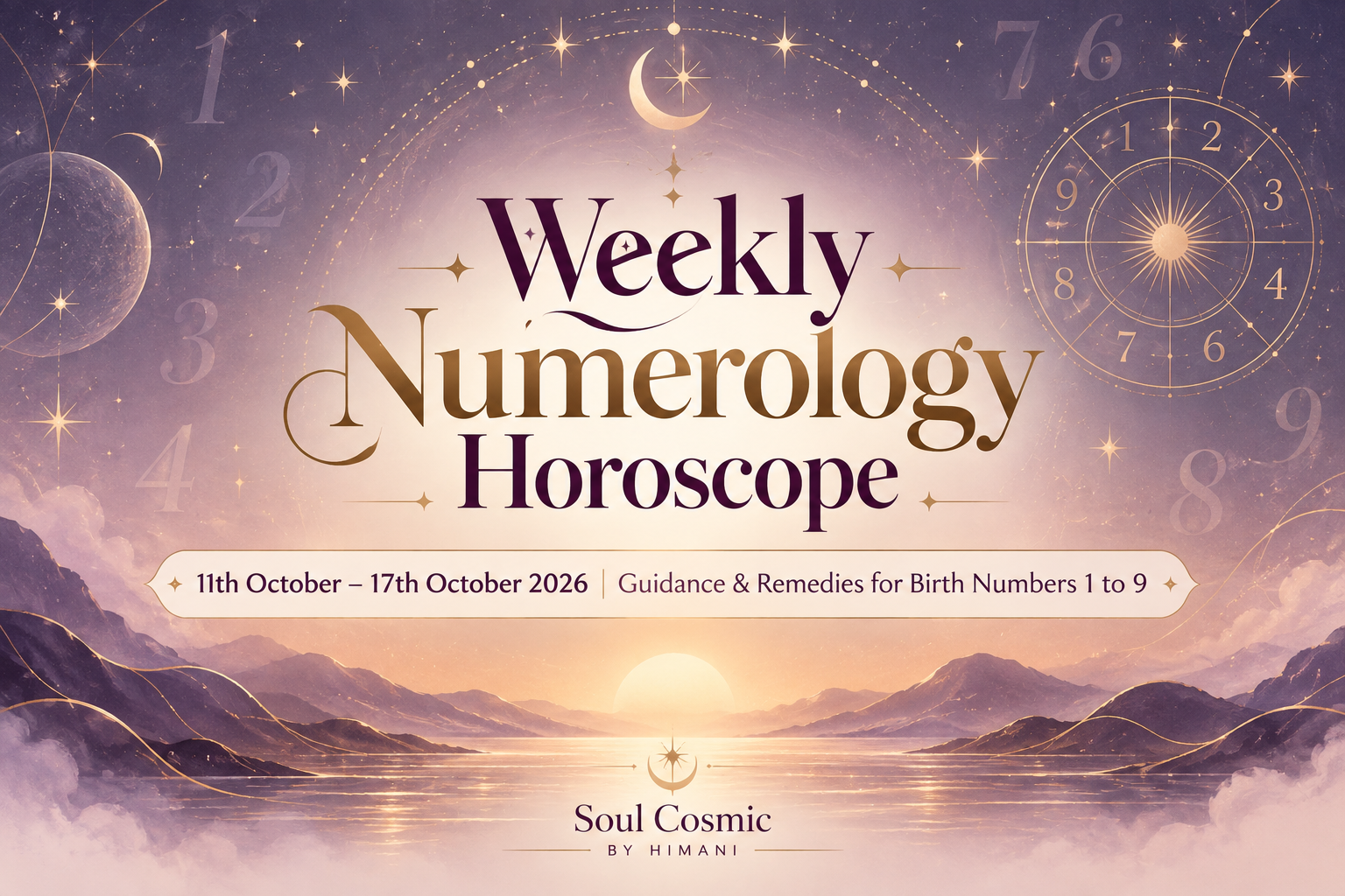 Weekly Numerology Horoscope: 11th–17th October 2026