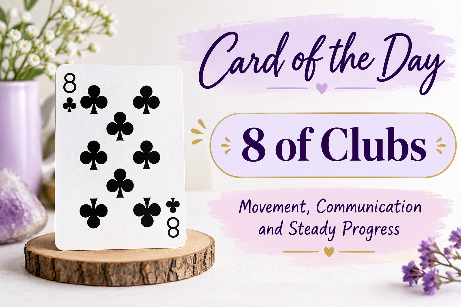 ♣️ Card of the Day: 8 of Clubs