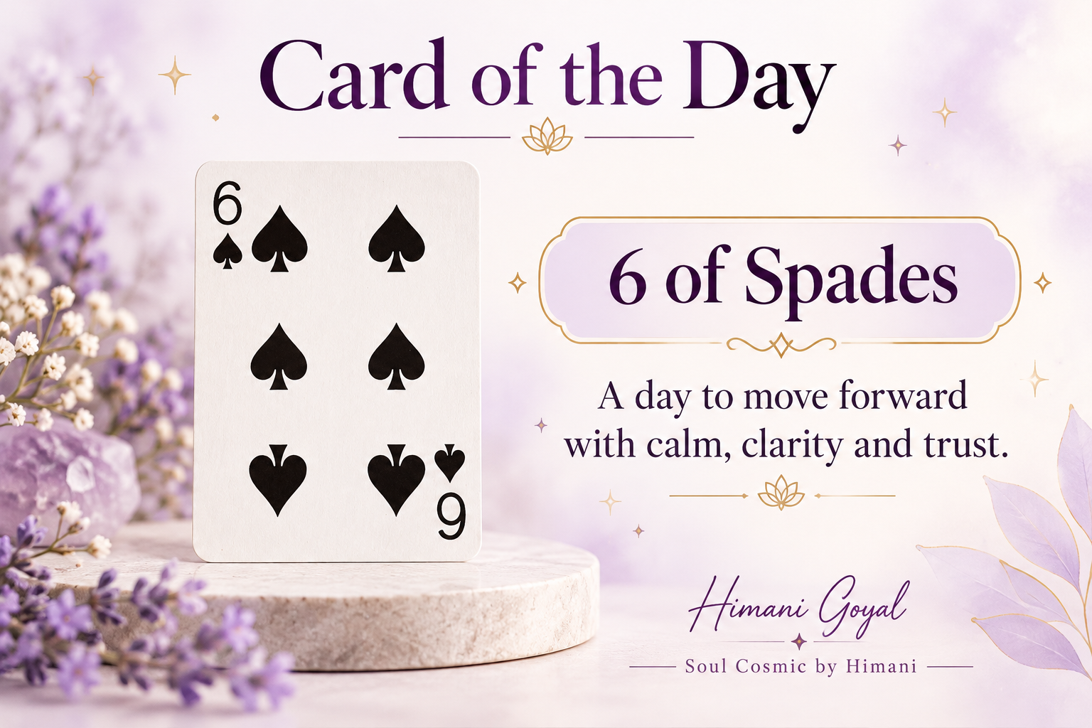 🃏 Card of the Day — 6 of Spades