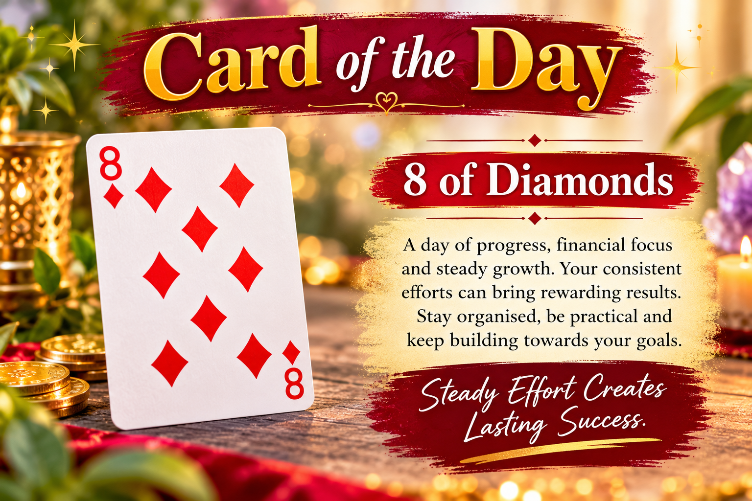 ♦️ Card of the Day: 8 of Diamonds