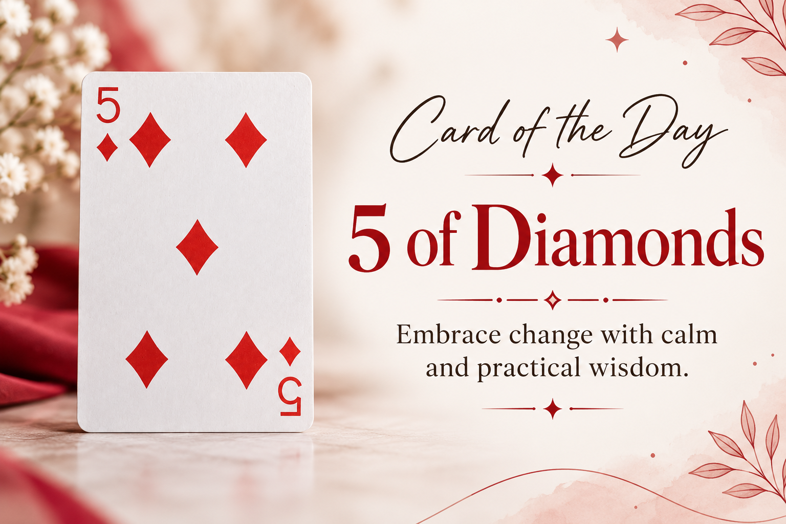 ♦️ Card of the Day: 5 of Diamonds