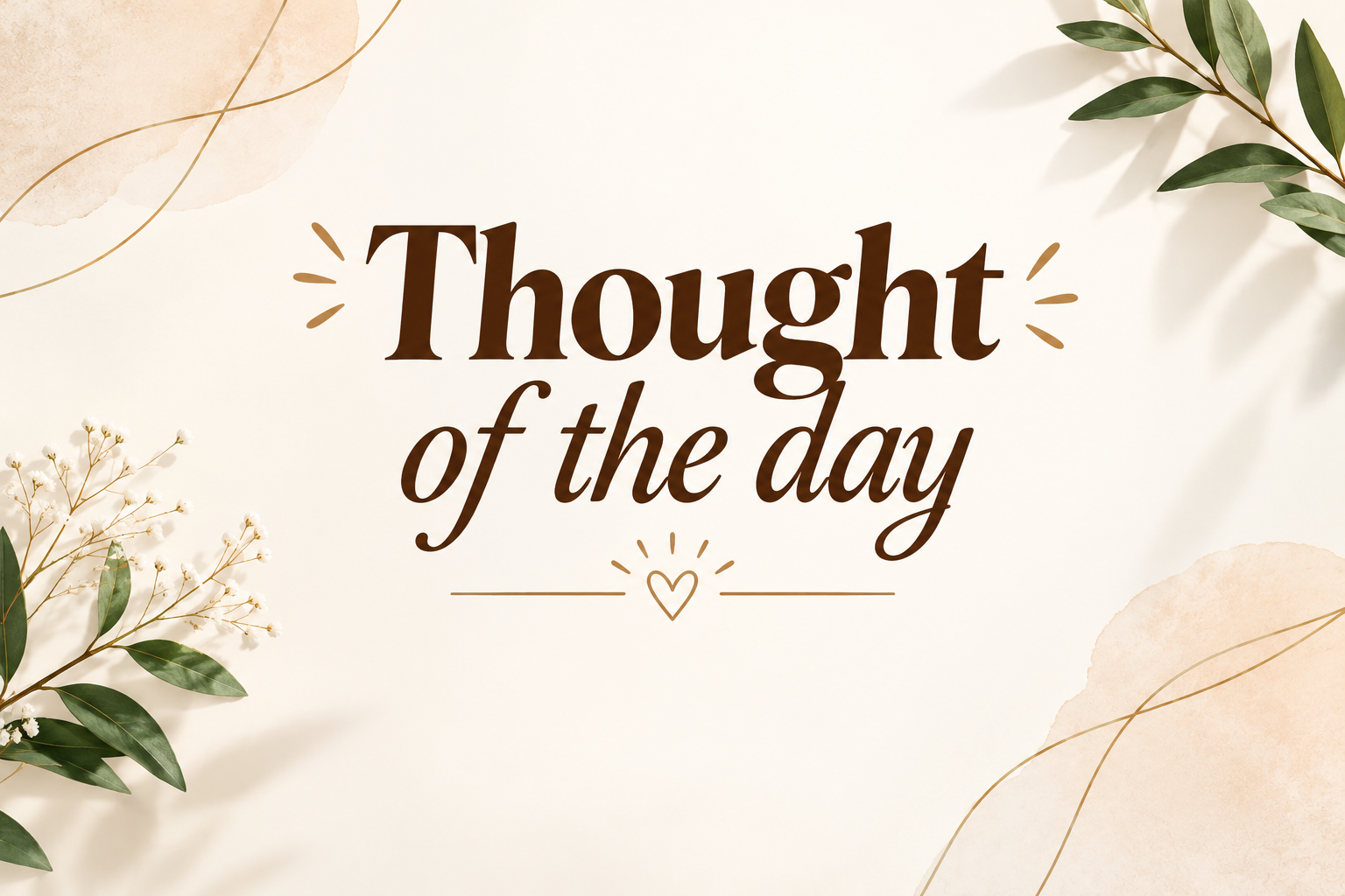 Thought of the day