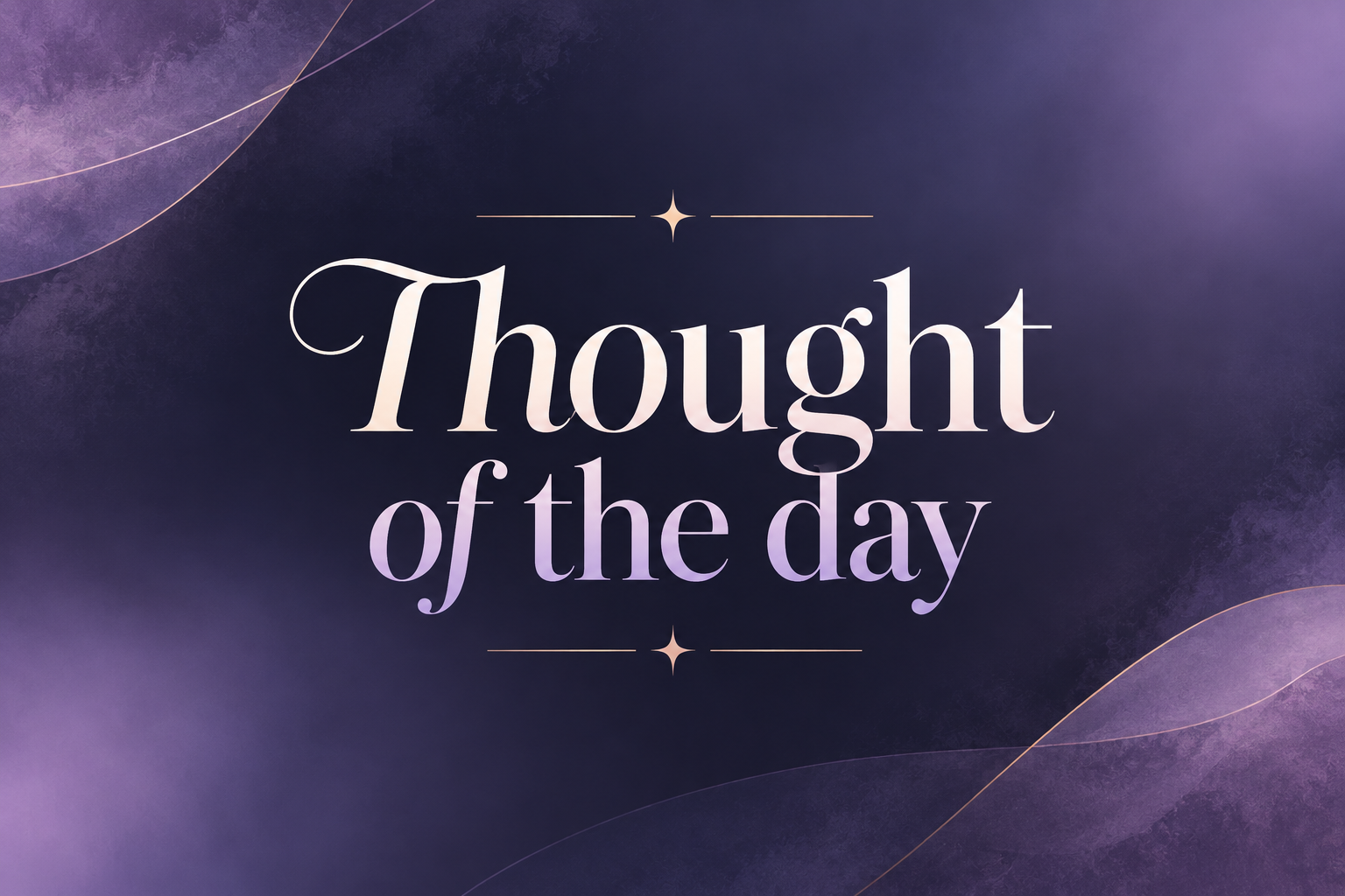 Thought of the day