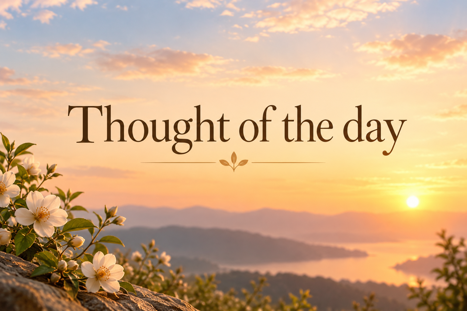 Thought of the day