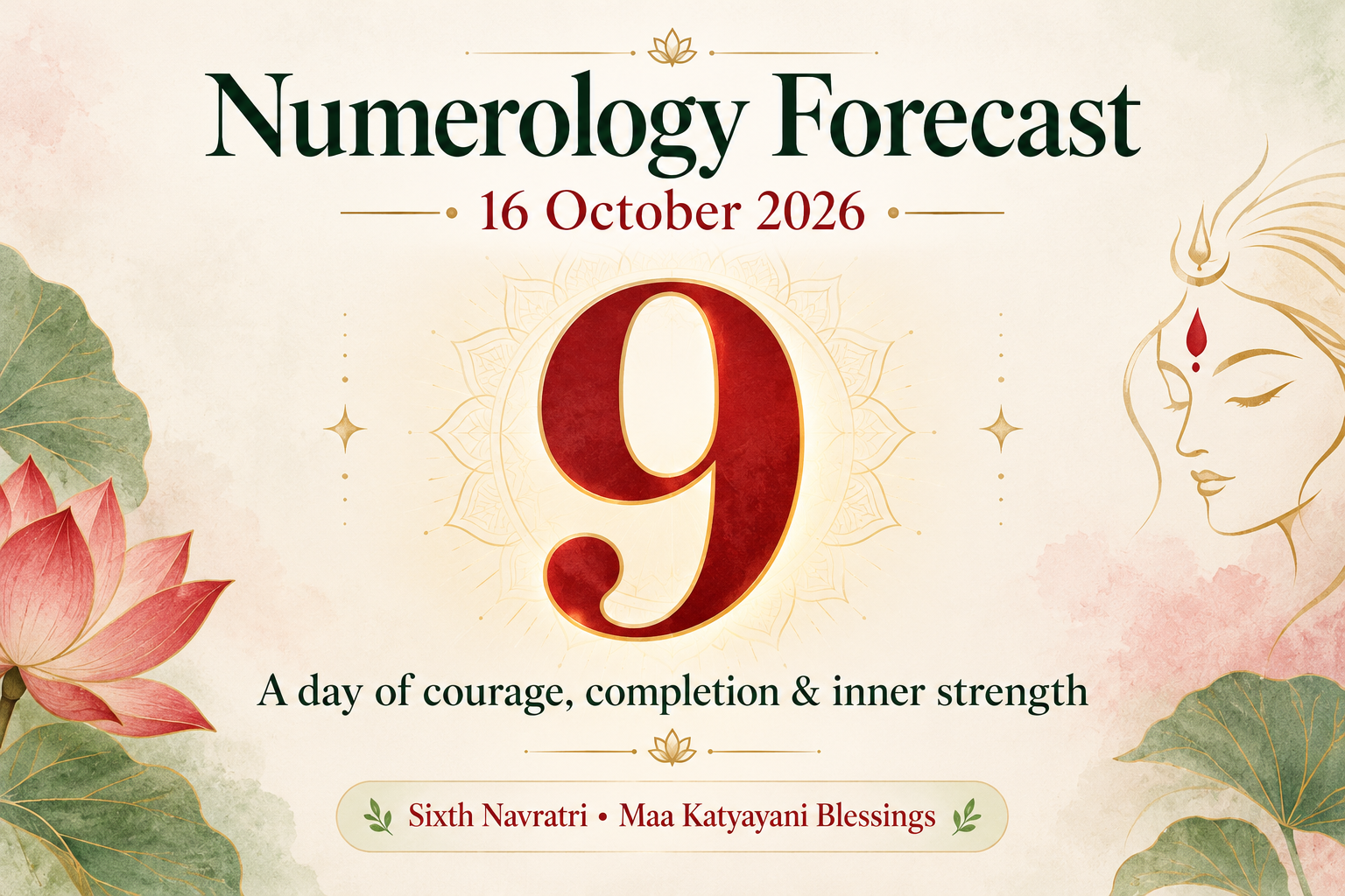 🔢 Numerology Forecast for 16 October 2026