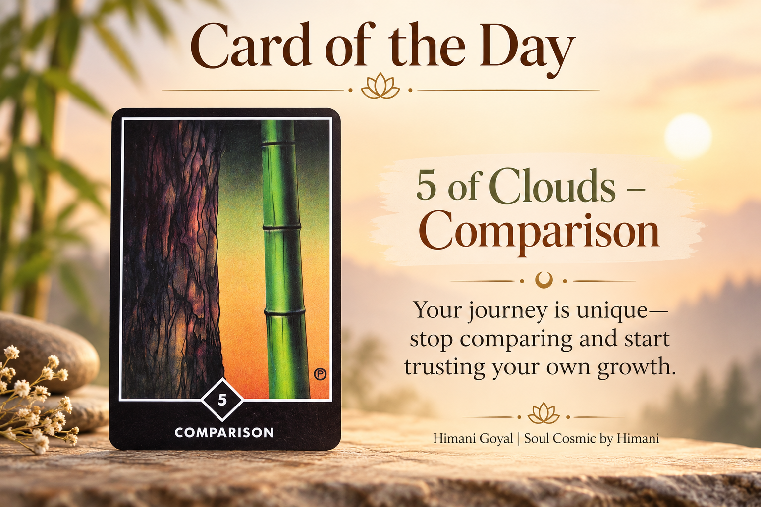 🌿 Card of the Day: Five of Clouds — Comparison
