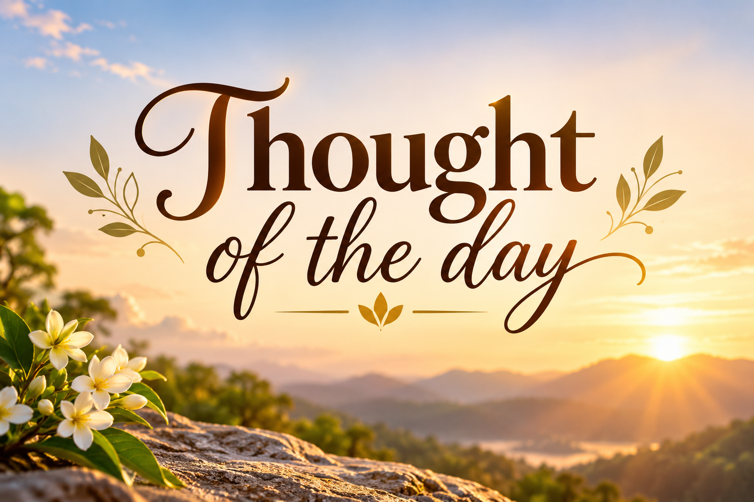 Thought of the day