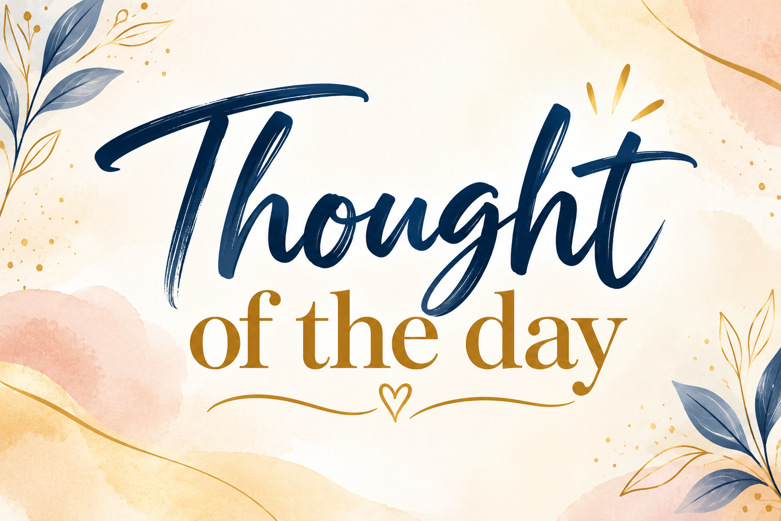 Thought of the day