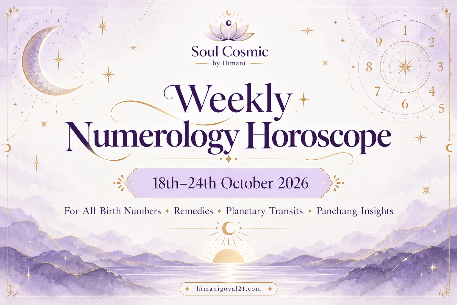 Weekly Numerology Horoscope: 18th–24th October 2026